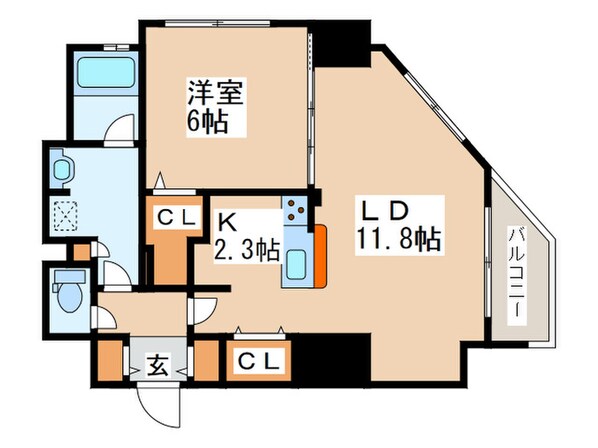 Ｆ１１４の物件間取画像